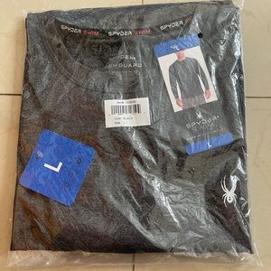 Mens Spyder Long Sleeve Shirt black size large